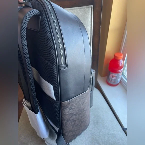 NWT！COSMIC COACH WEST BACKPACK IN SIGNATURE CANVAS WITH ROBOT PRINT（COACH CW326） - Picture 2 of 14